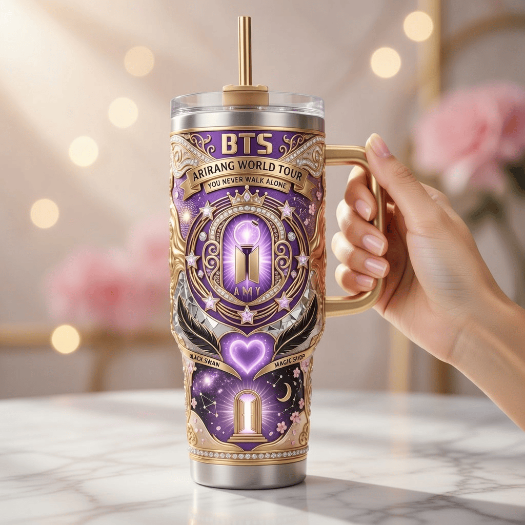 BTS 40oz Tumbler With Handle PDL