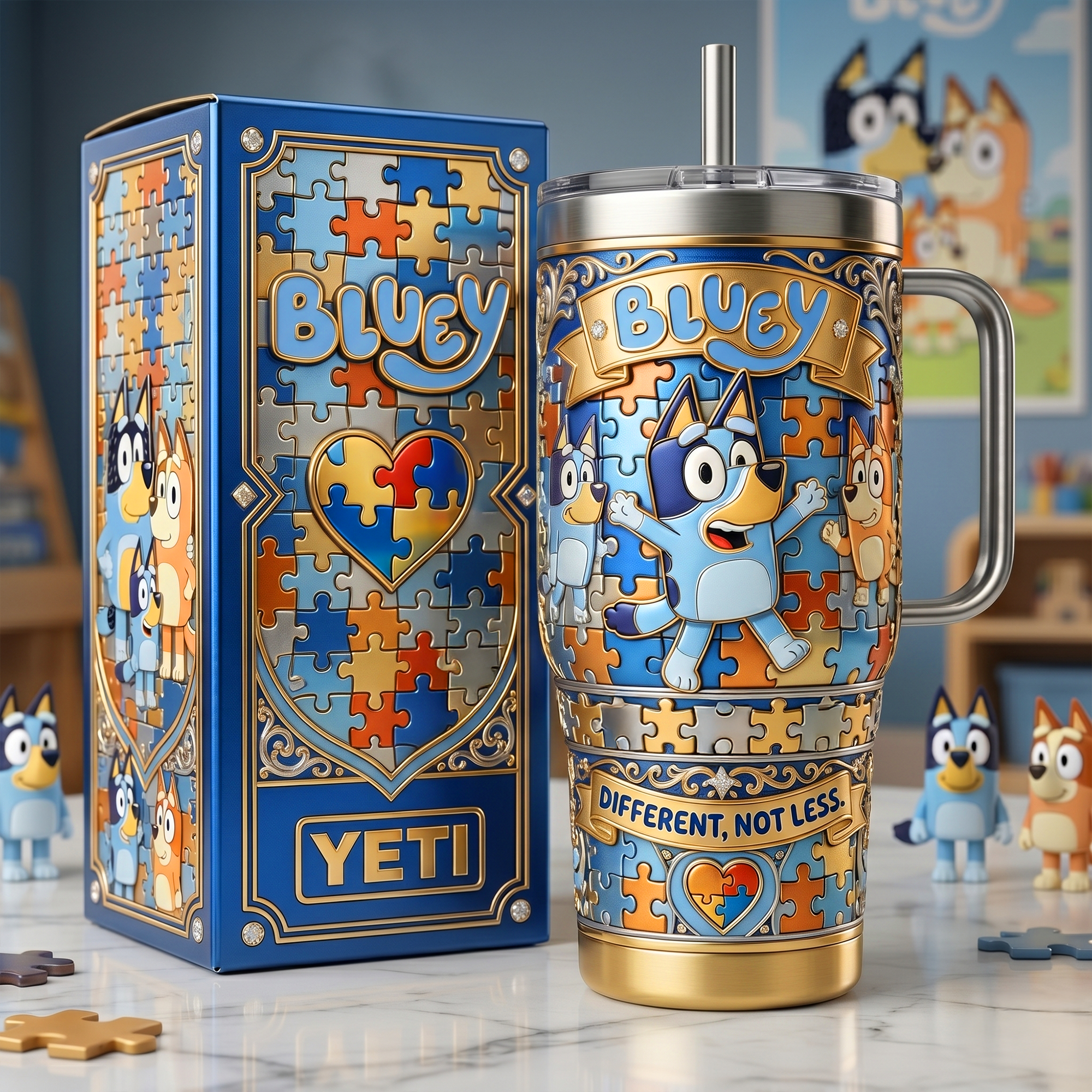BLU 40oz Tumbler With Handle LNTH