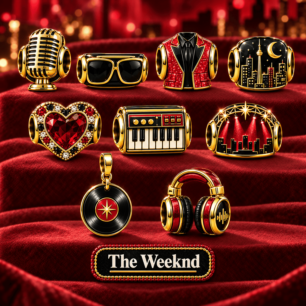 TWD Gold Charm Set PNPA
