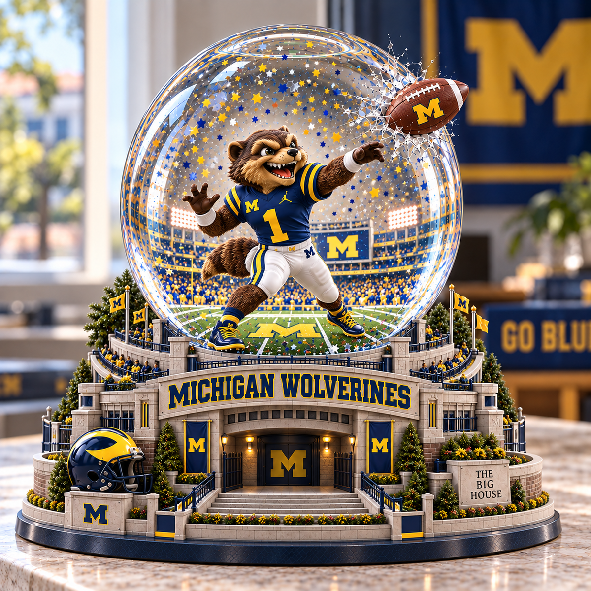 MWR Premium Sculpted Collector Water Globe NTNA