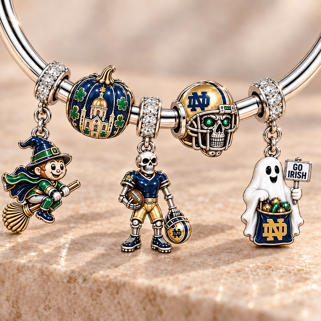 NODFI Silver Charm Bracelet Set TMH