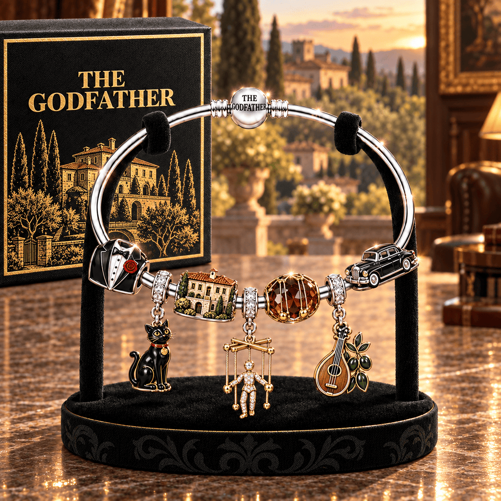 TGF Silver Charm Bracelet Set TMH