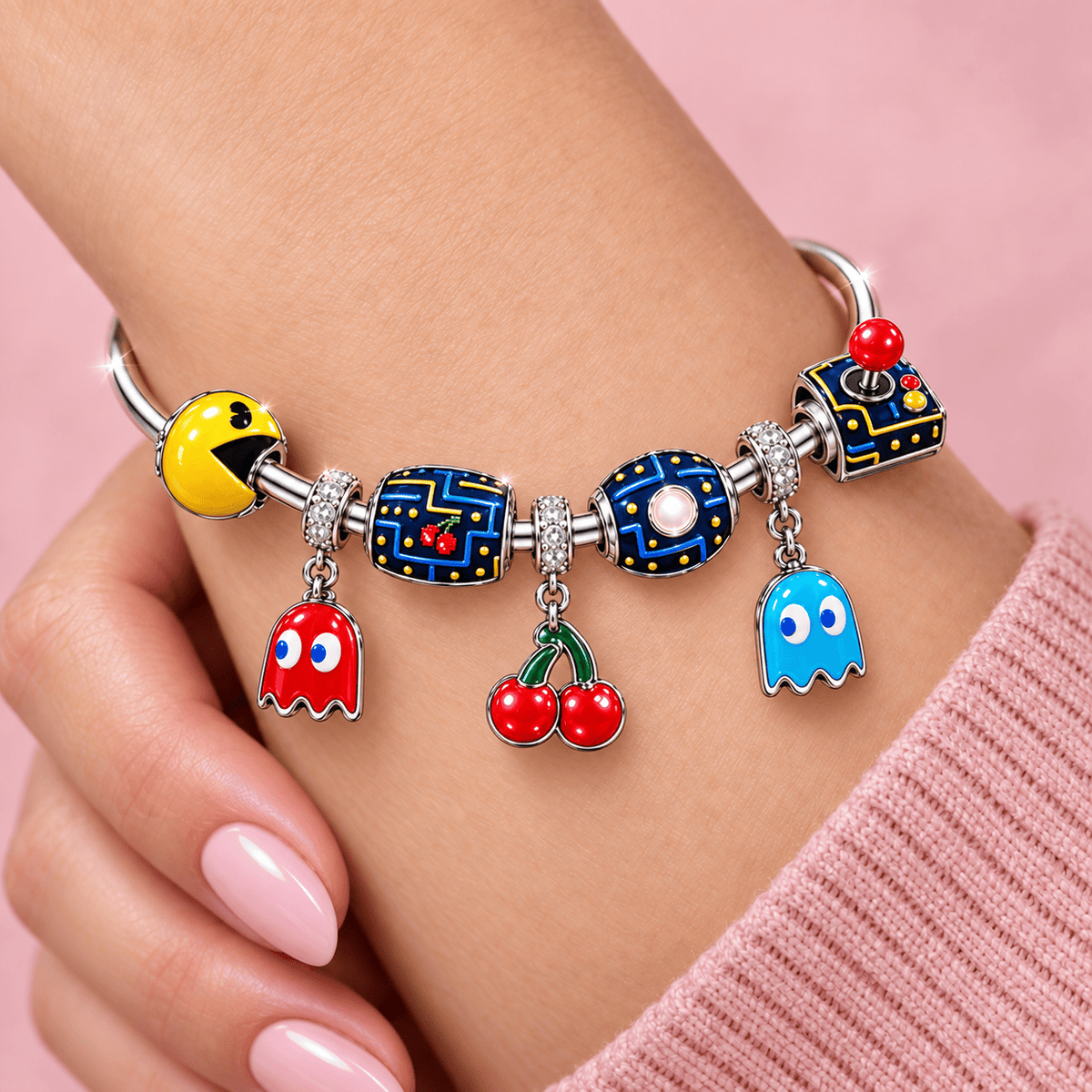 PAM Silver Charm Bracelet Set TMH