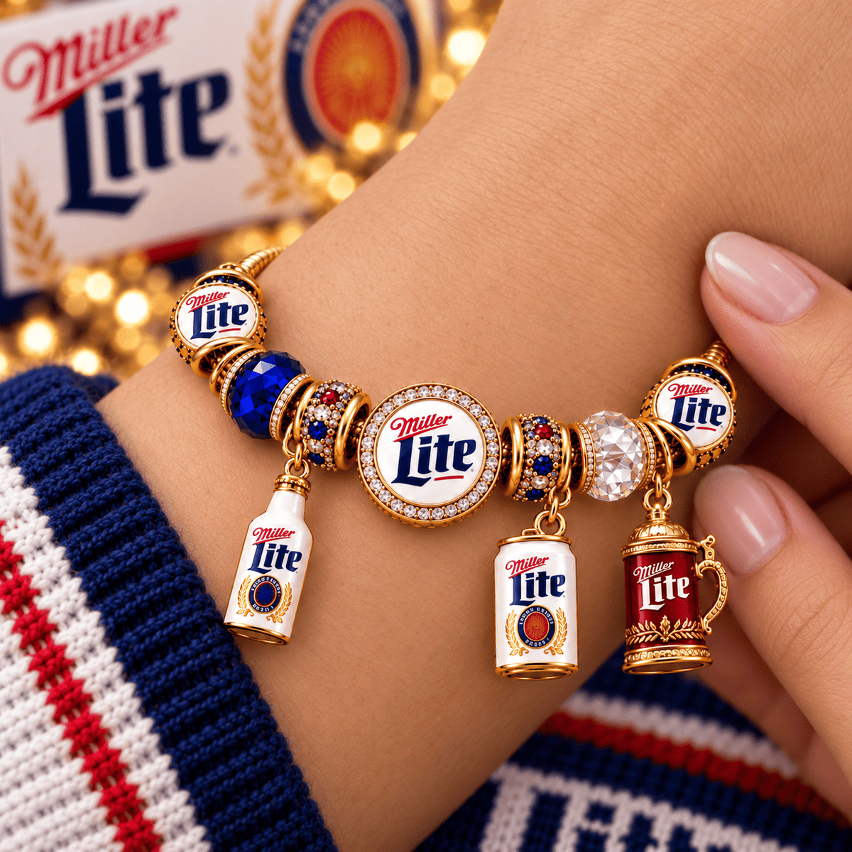 MIL Gold Charm Bracelet Set PNPA