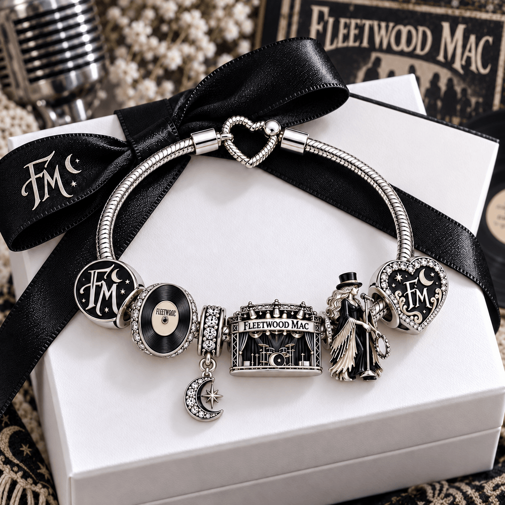 FLM Silver Charm Bracelet Set VTH