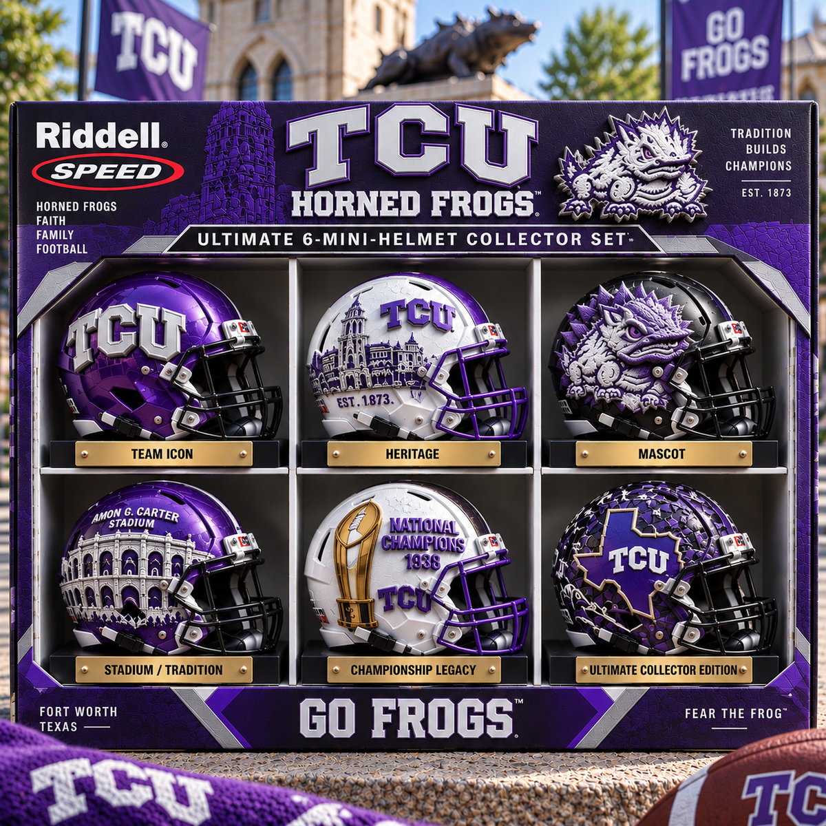Premium TCU Mini Helmet Collection NTNA
