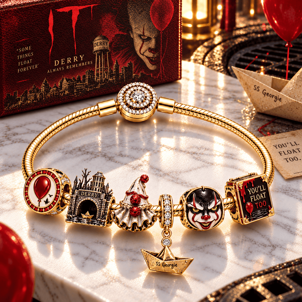 PNW Gold Charm Bracelet Set PTT