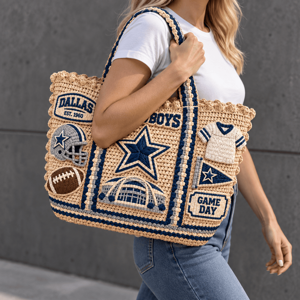 DLCB Straw-Style Embellished Tote Bag NTKO