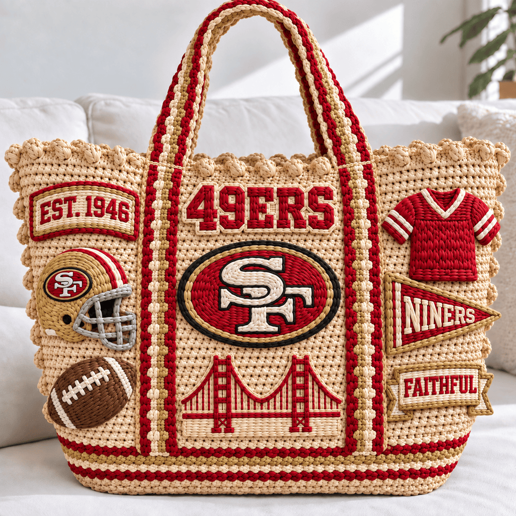 SF49 Straw-Style Embellished Tote Bag NTKO