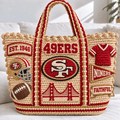 SF49 Straw-Style Embellished Tote Bag NTKO