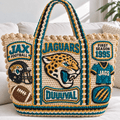 JSVJ Straw-Style Embellished Tote Bag NTKO