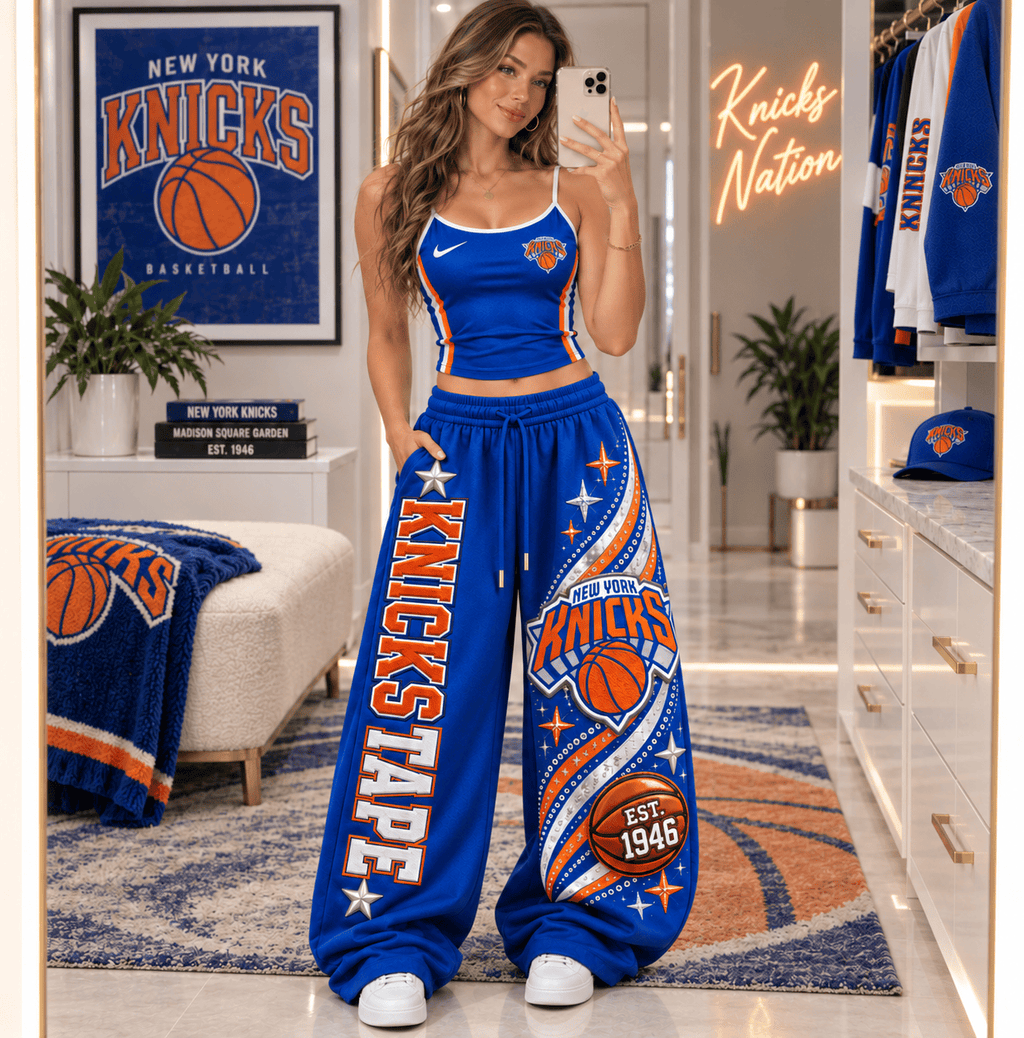 Premium NYKB Sports-Inspired Cami & Wide-Leg Pants Set BMD
