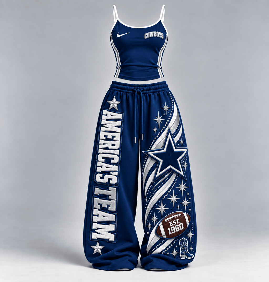 Premium DLCB Sports-Inspired Cami & Wide-Leg Pants Set BMD