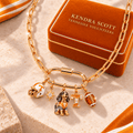 TVF Solid Gold Chain with Diamond Pendant TMH