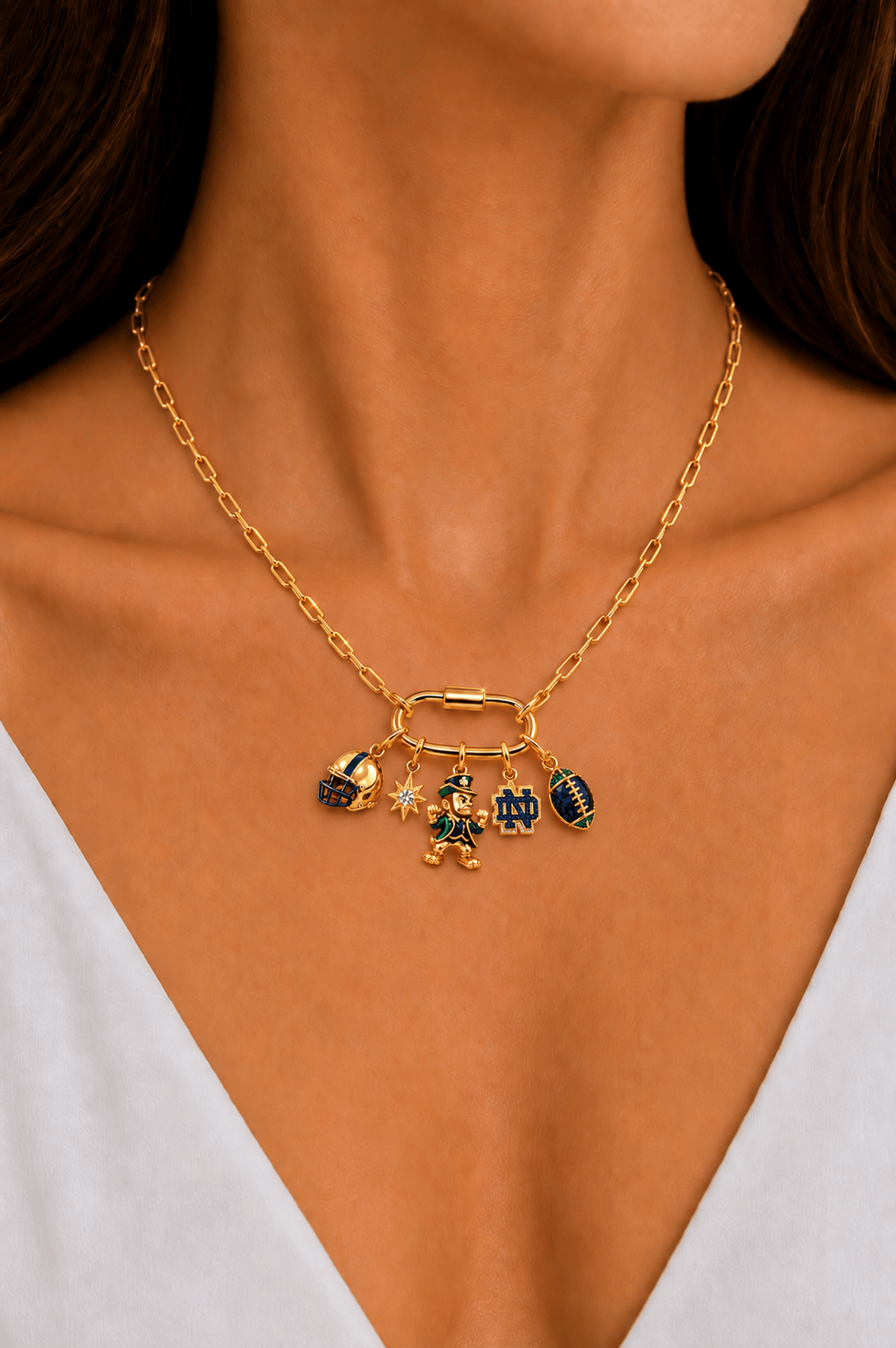 NODFI Solid Gold Chain with Diamond Pendant TMH