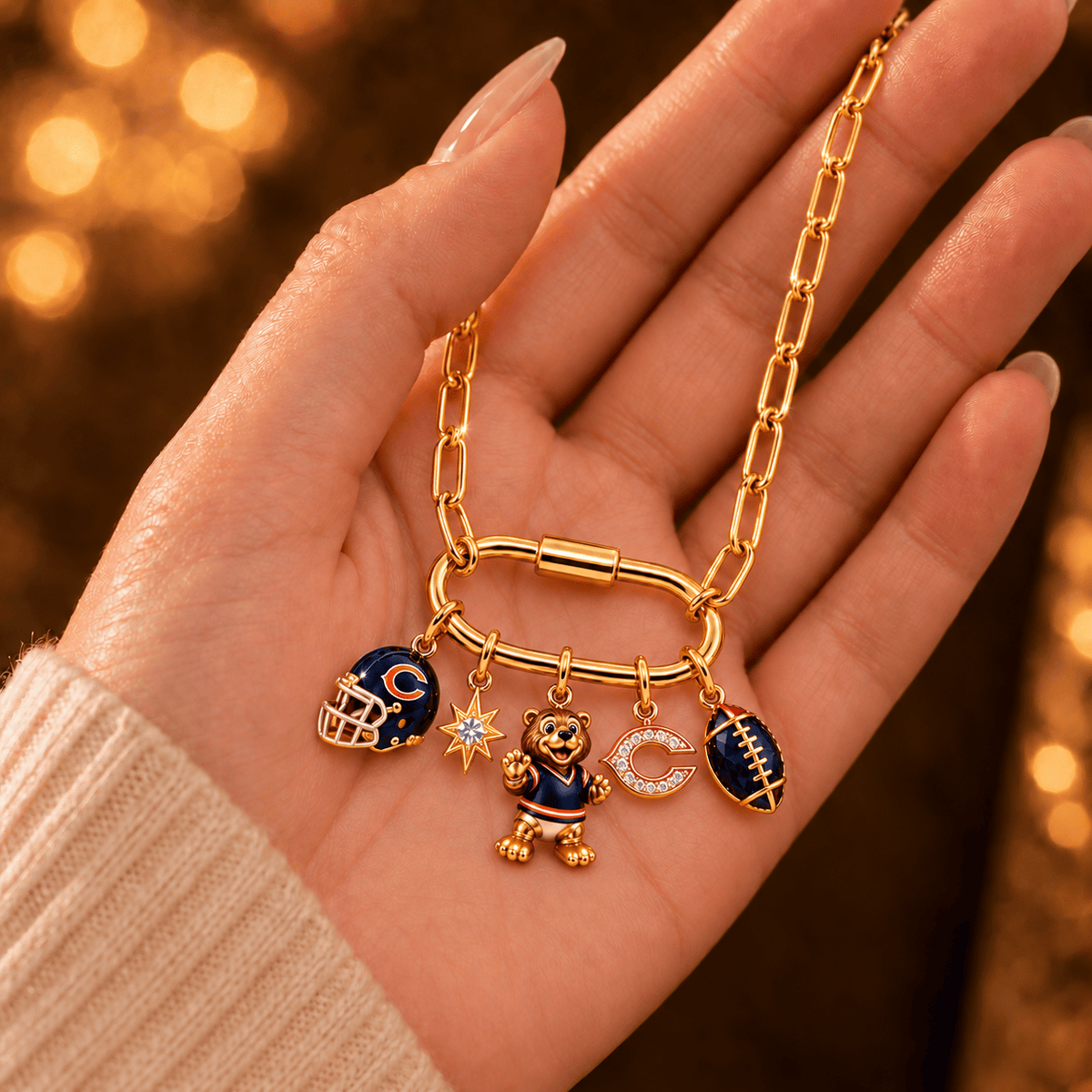 CCB Solid Gold Chain with Diamond Pendant TMH