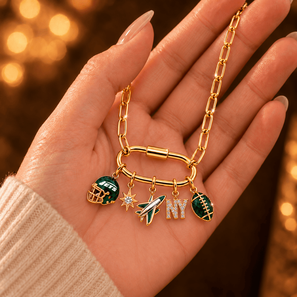 NYJ Solid Gold Chain with Diamond Pendant TMH