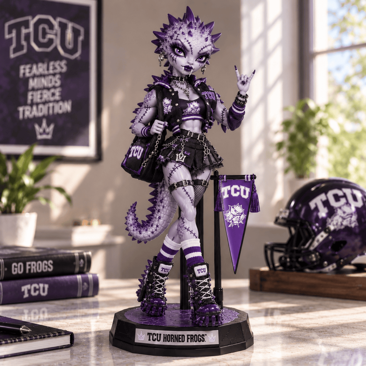 TCU Premium Varsity Collector Figure NTTB