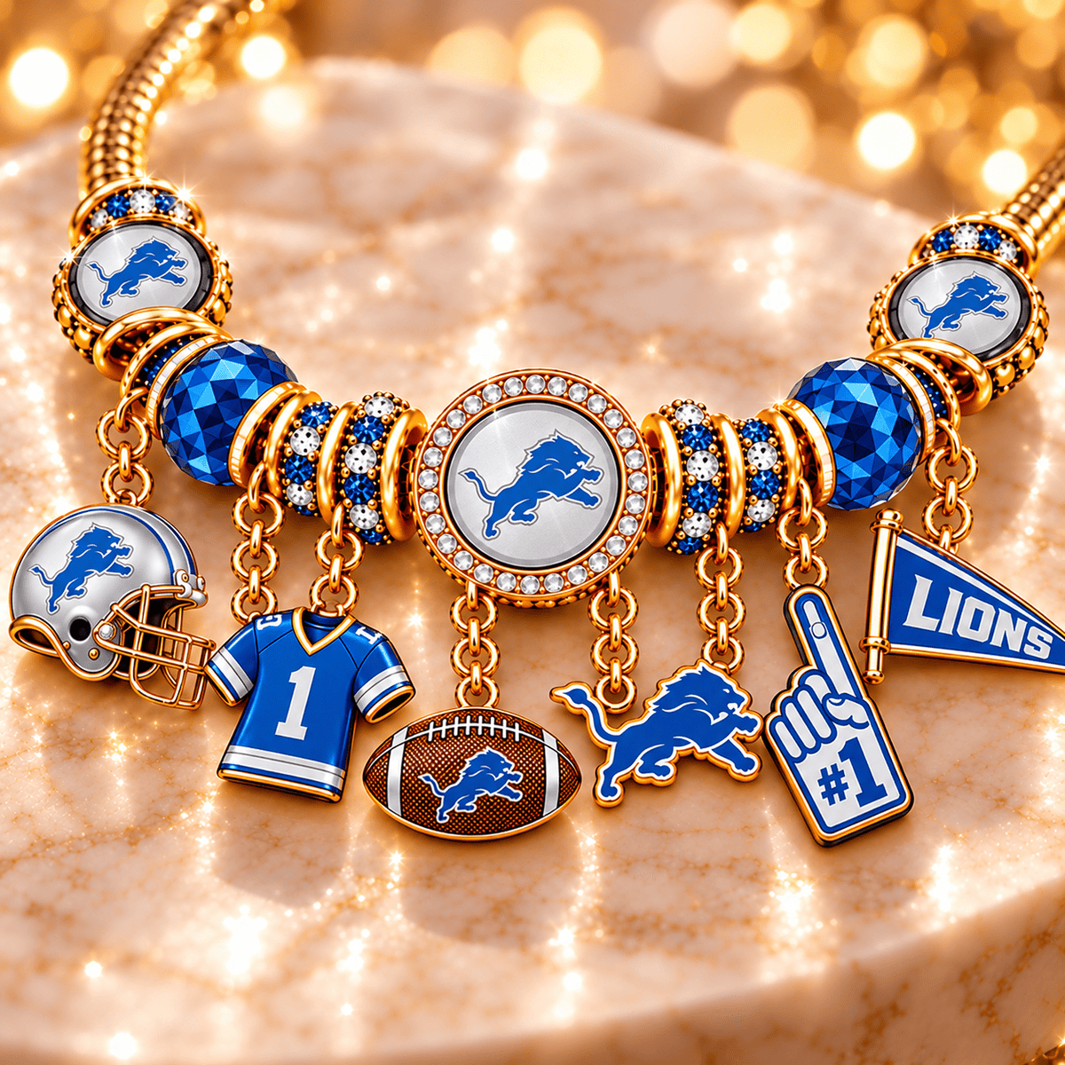 DTLN Gold Charm Bracelet Set PNPA