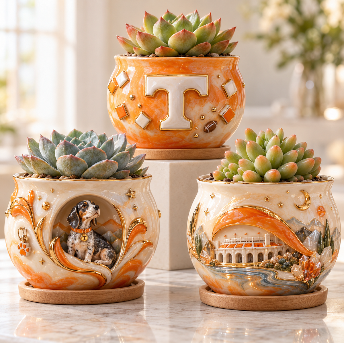 TVF 3-Piece Succulent Planter Set HTTT